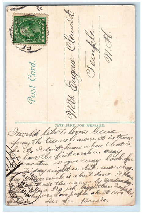 1915 Old Newhall House, Boston St. Lynn Massachusetts MA Antique Postcard