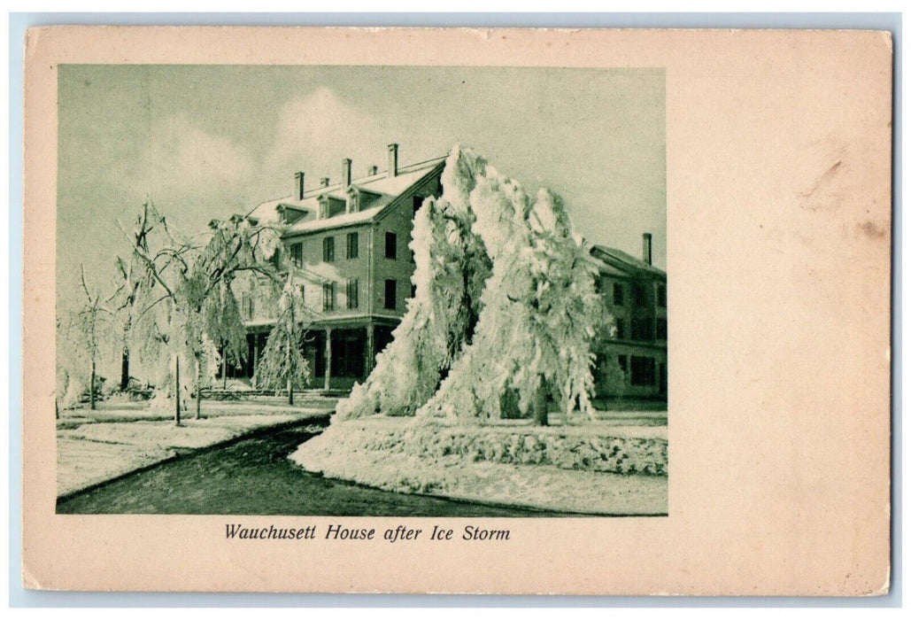 c1905 Wauchusett House After Storm Massachusetts MA Unposted Antique Postcard