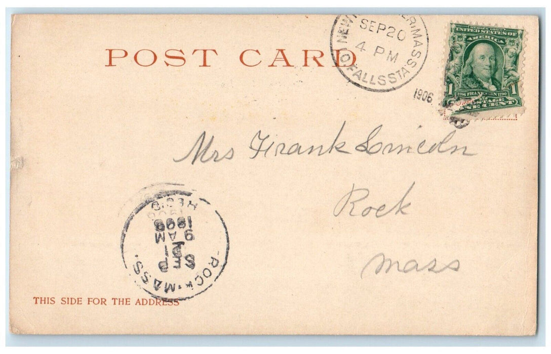 1906 Lake Waban Topiary Wellesley College Massachusetts MA Antique Postcard