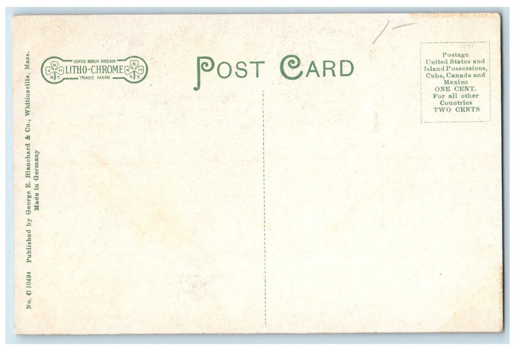 c1910's Soldiers And Sailors Monument Whitinsville Massachusetts MA Postcard