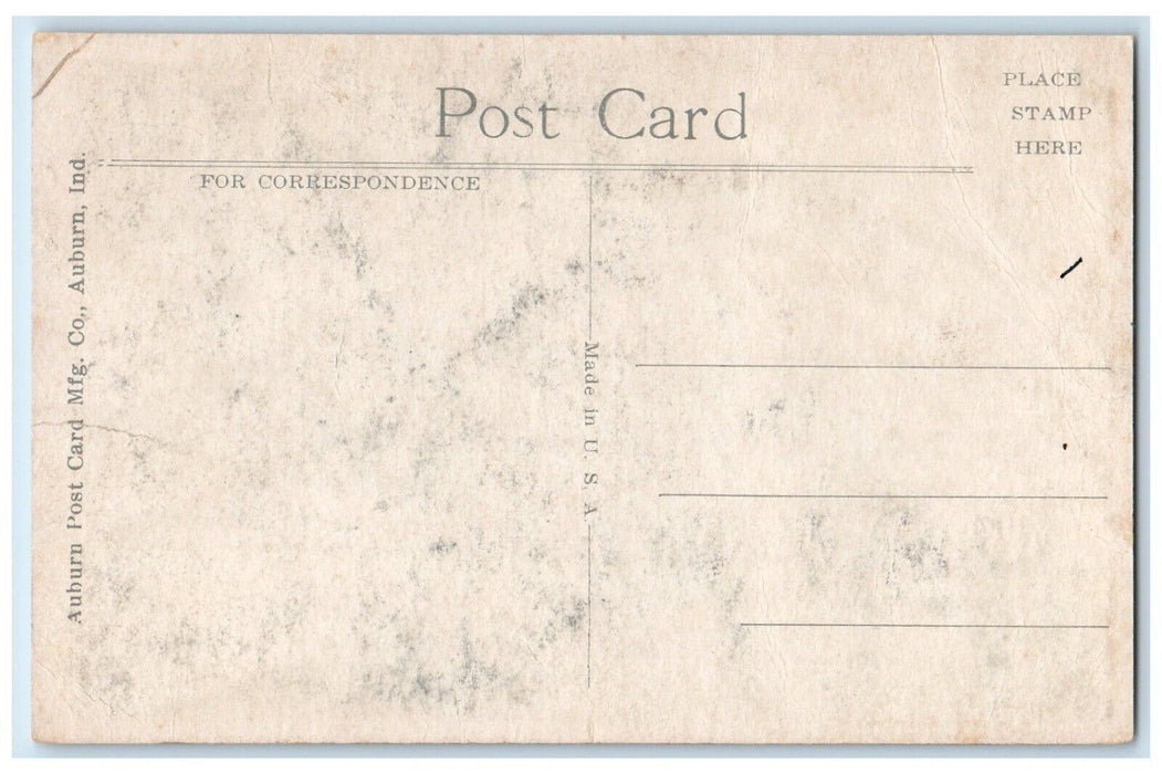Congregational Church Street View Walpole Massachusetts MA Vintage Postcard