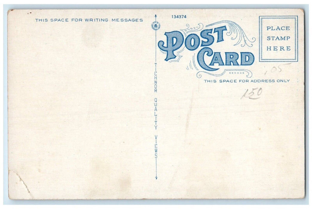 c1930's Memorial Circle And Post Office Westborough Massachusetts MA Postcard