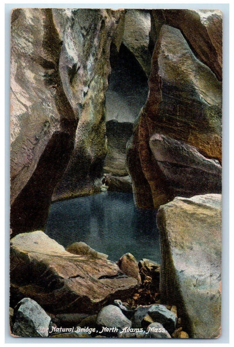 1907 The Natural Bridge North Adam Massachusetts MA Antique Posted Postcard