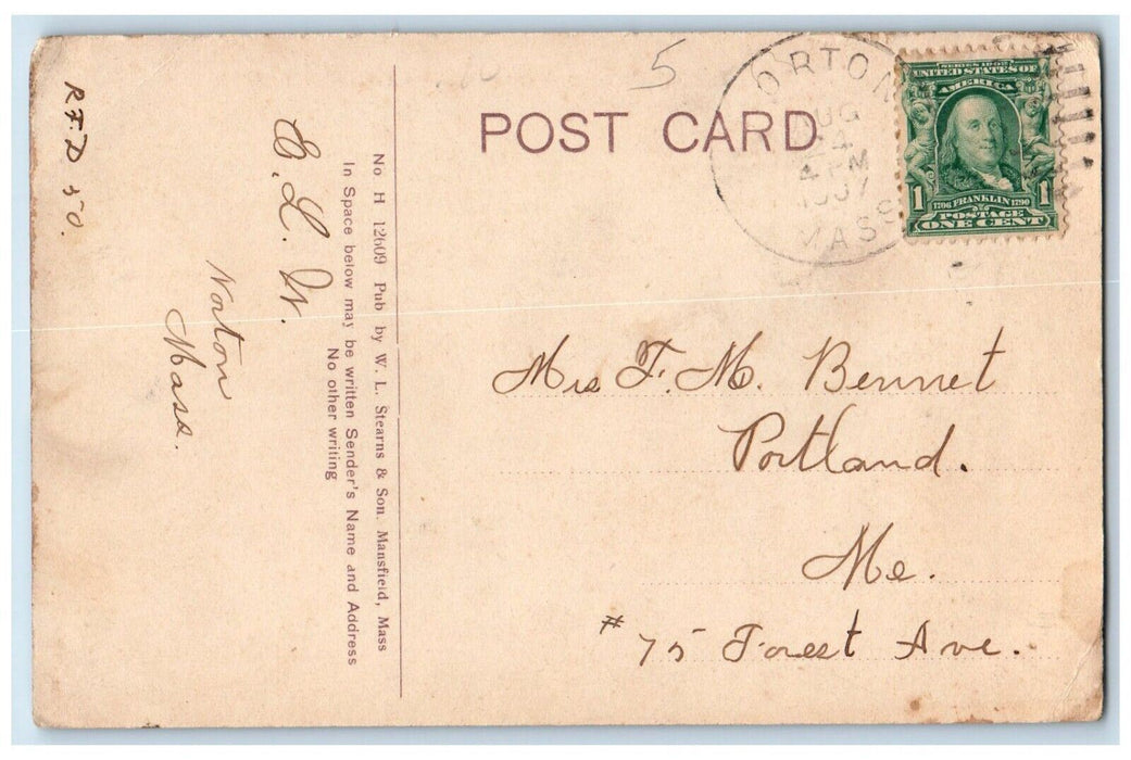 1907 The Gymnasium Wheaton Seminary Norton Massachusetts MA Antique Postcard
