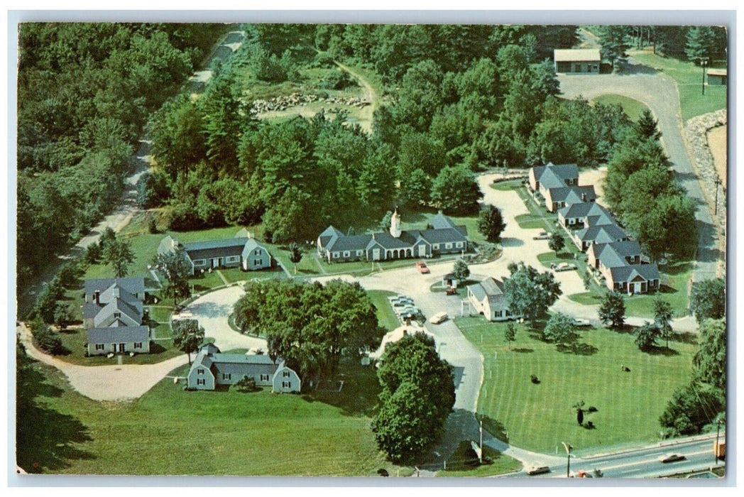Aerial View Of Liberty Cap Motel Sturbridge Massachusetts MA Vintage Postcard