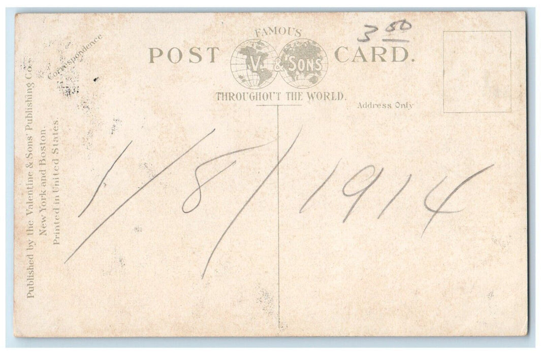 c1910's Odd Fellow's Hall And Old Universalist Church Stoughton MA Postcard