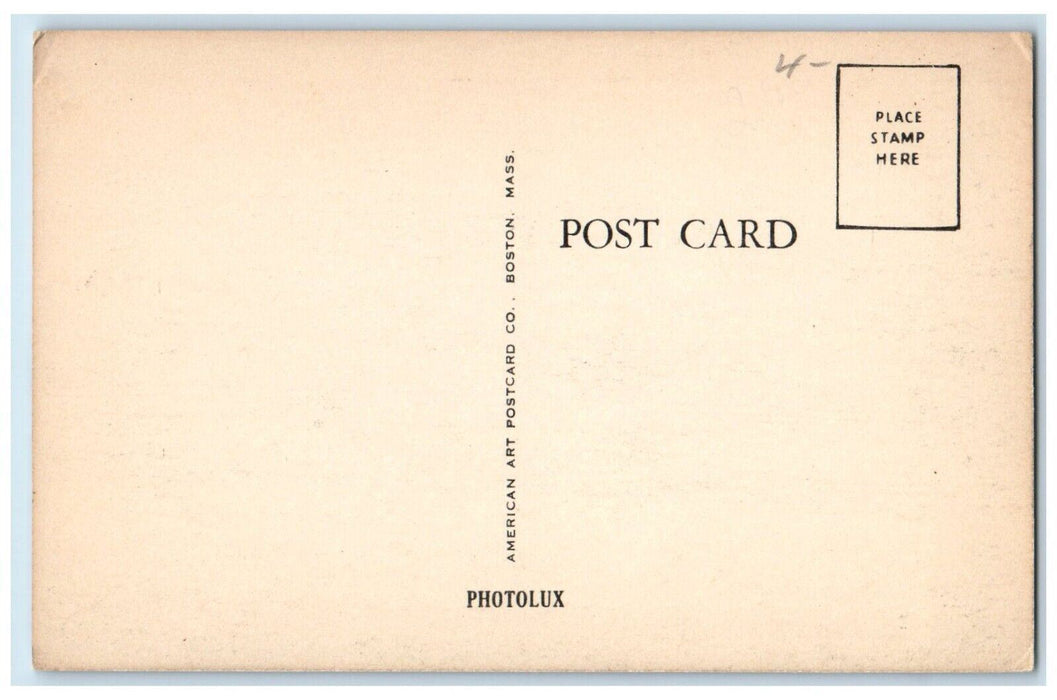Main Street View Cars Stores Barton's Shoes Stoughton Massachusetts MA Postcard