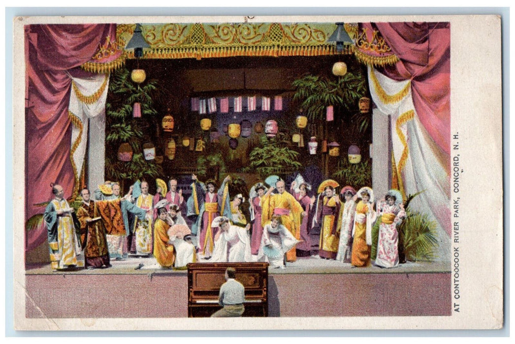 c1905 Performers At Contoocook River Park Concord New Hampshire NH Postcard