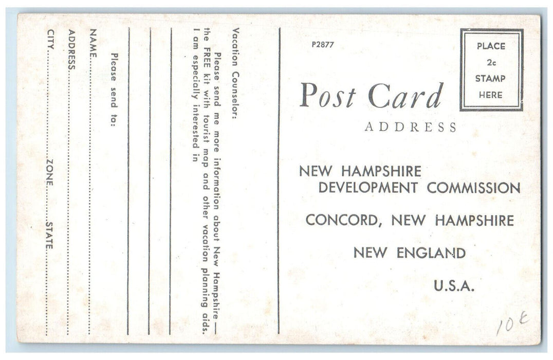 c1910 Multiview of Places, New Hampshire Development Commission NH Postcard