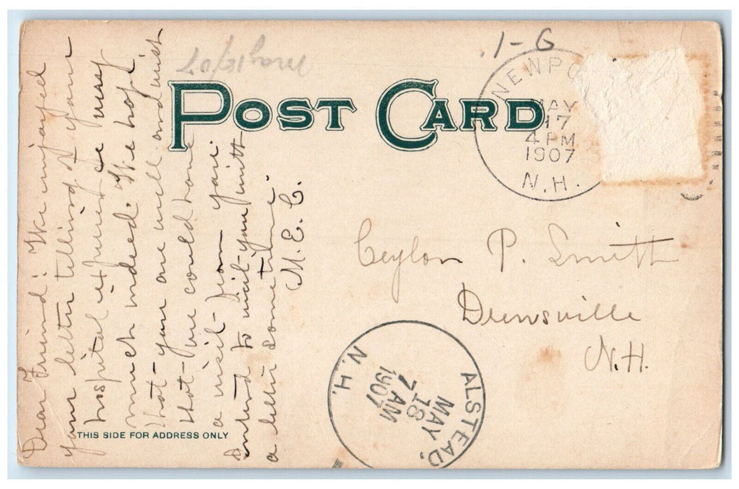 1907 Coniston Jethro Bass Old Homestead Croydon New Hampshire NH Postcard