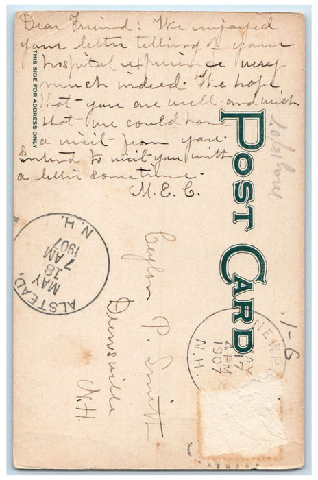 1907 Coniston Jethro Bass Old Homestead Croydon New Hampshire NH Postcard