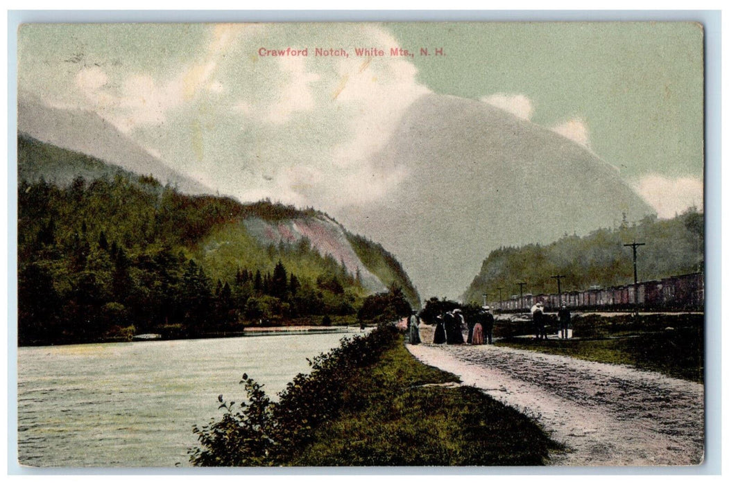 1909 Crawford Notch White Mountains New Hampshire NH Antique Posted Postcard