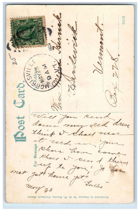 1909 Crawford Notch White Mountains New Hampshire NH Antique Posted Postcard
