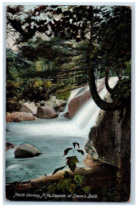 1912 At Diana's Bath North Conway New Hampshire NH Antique Posted Postcard