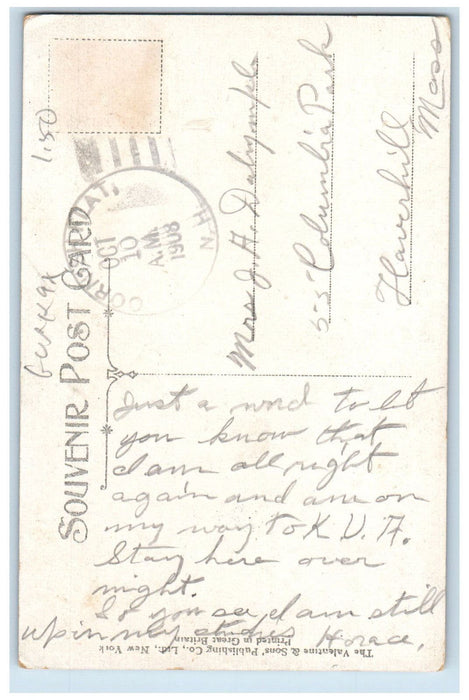 1908 Blow-Me-Down Bridge Cornish New Hampshire NH Antique Posted Postcard