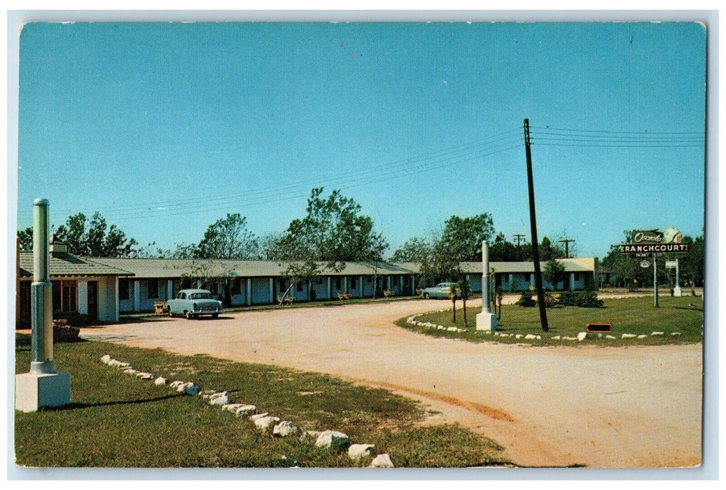 c1950's Osceola Ranchcourt, INC. Motel Cars Pensacola Florida FL Postcard