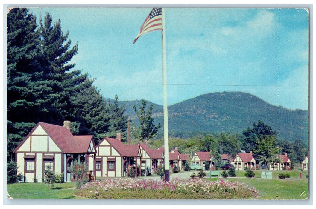 c1960's Colonial Court Inn and Cabins North Conway New Hampshire NH Postcard