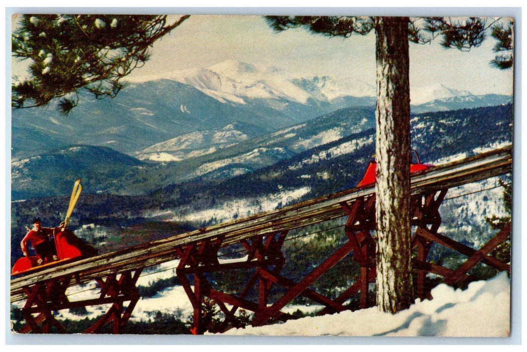 1960 Mt. Cranmore Skimobile (Upper Unit) North Conway New Hampshire NH Postcard