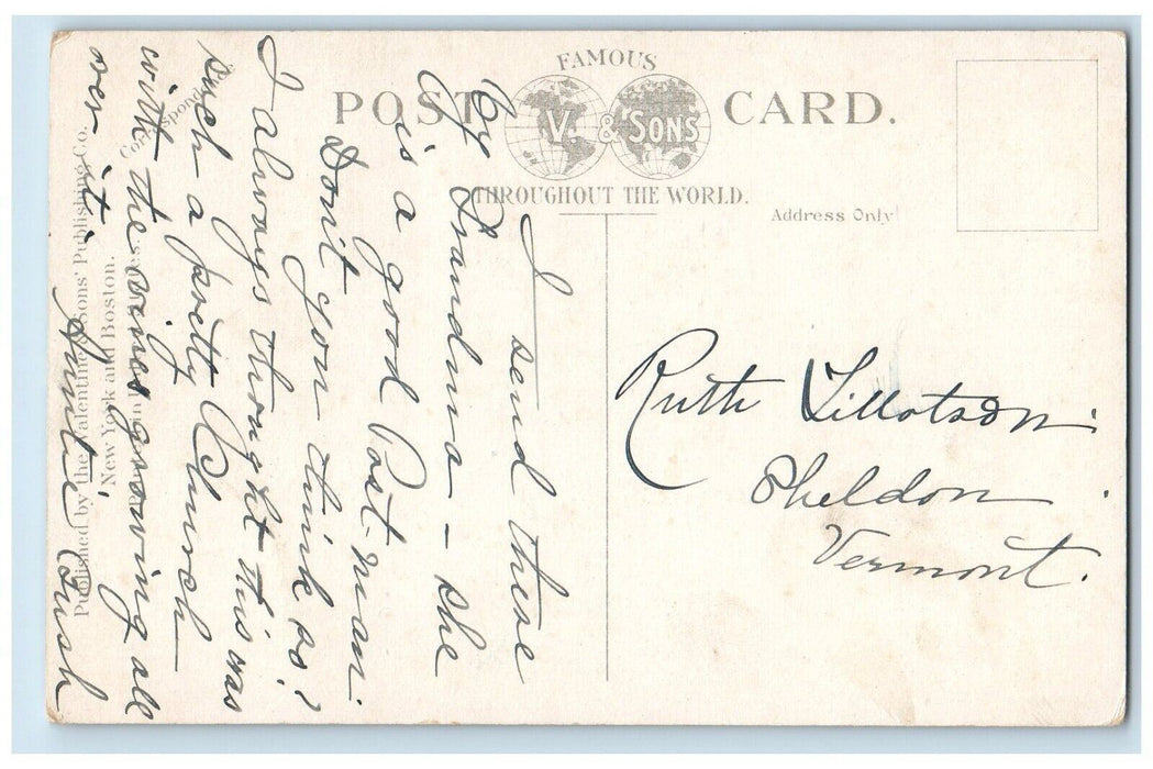c1910's Christ Church Cor. Chestnut State Streets Springfield MA Posted Postcard