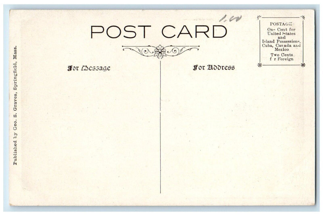 c1910's The Oak Thompson Street Springfield Massachusetts MA Antique Postcard