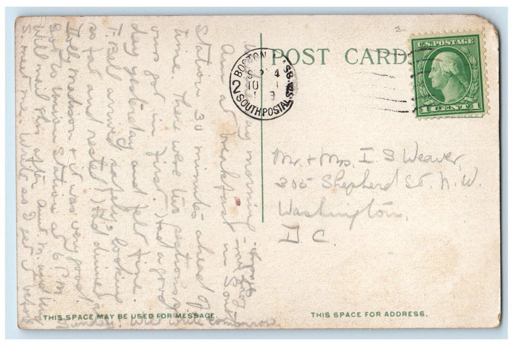 c1910's Old Day House West Springfield Massachusetts MA Posted Antique Postcard