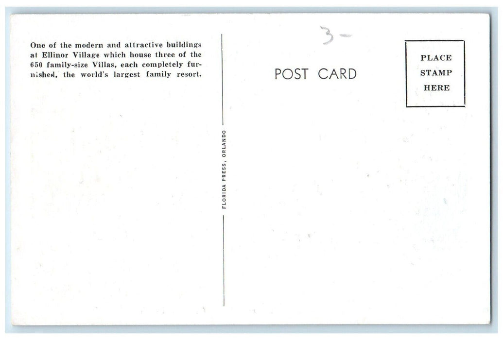 c1930's Typical Vacation Home Ellinor Village Ormond Beach Florida FL Postcard
