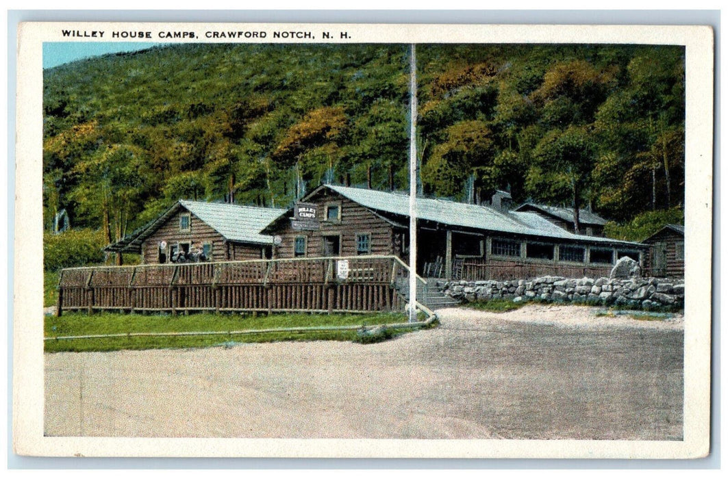 c1920's Willey House Camps Crawford Notch New Hampshire NH Unposted Postcard