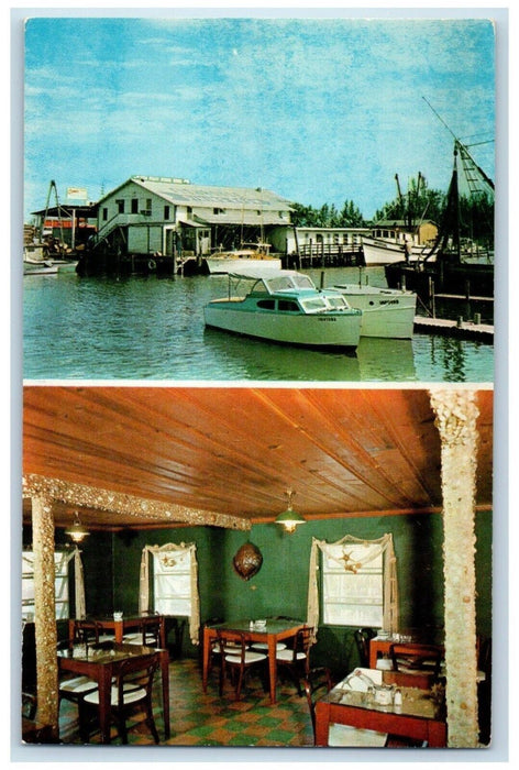 Fishing Dining Room Gordon River Bridge Restaurant Naple Florida FL Postcard