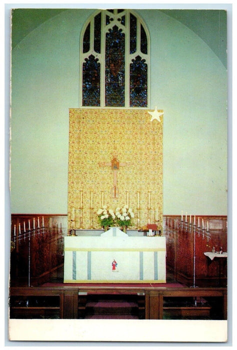 The Episcopal Church Interior West Springfield Massachusetts MA Postcard