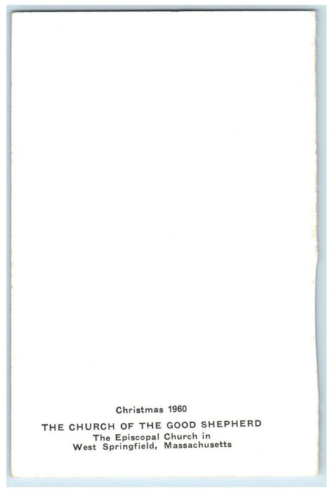 The Episcopal Church Interior West Springfield Massachusetts MA Postcard