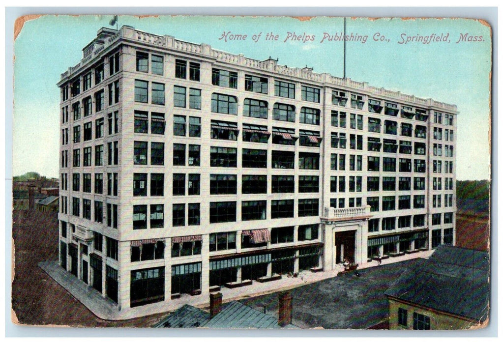 c1910's Home Of The Phelps Publishing Co. Springfield Massachusetts MA Postcard