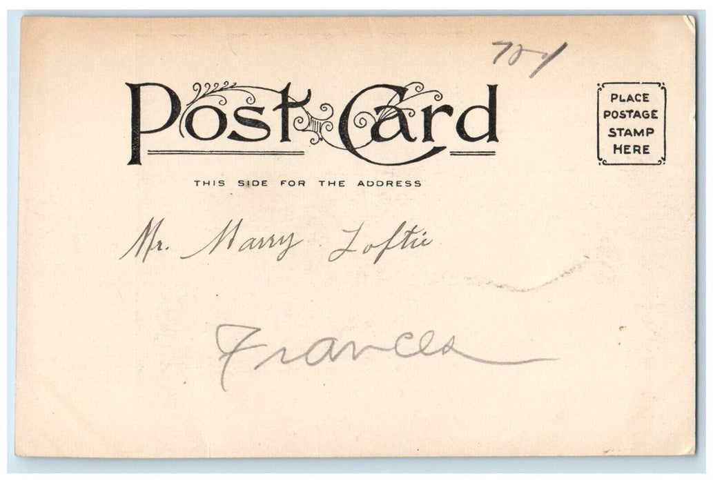 c1905 Buckingham School Building Springfield Massachusetts MA Antique Postcard