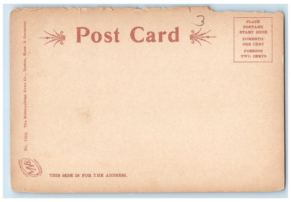 c1905 Steamer Silvia On Connecticut River Springfield Massachusetts MA Postcard