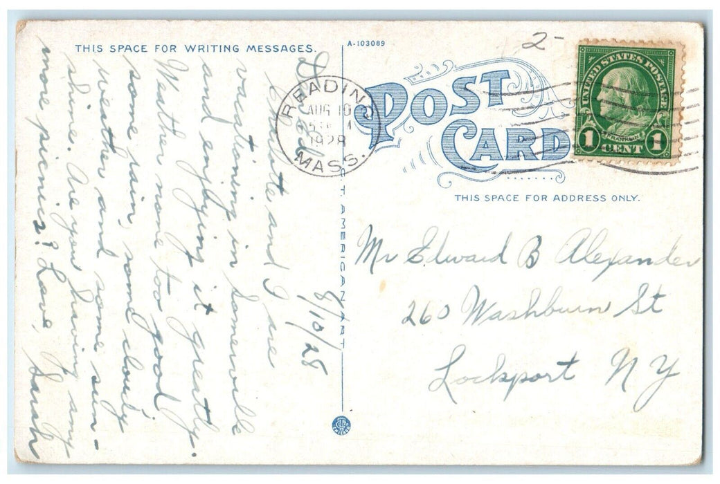 1928 City Hall Building Street View Cars Somerville Massachusetts MA Postcard