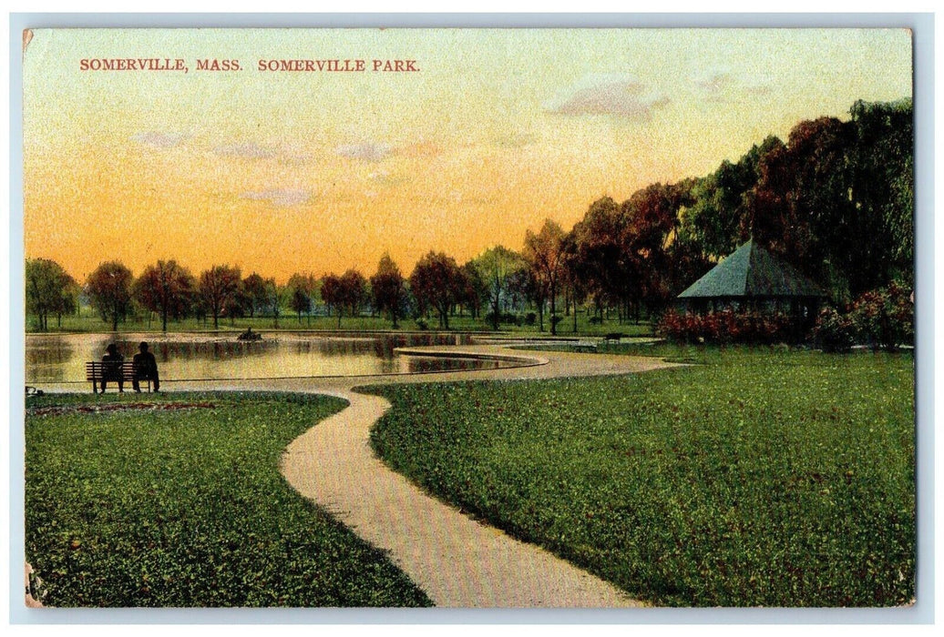 c1910's Somerville Park View Somerville Massachusetts MA Antique Postcard