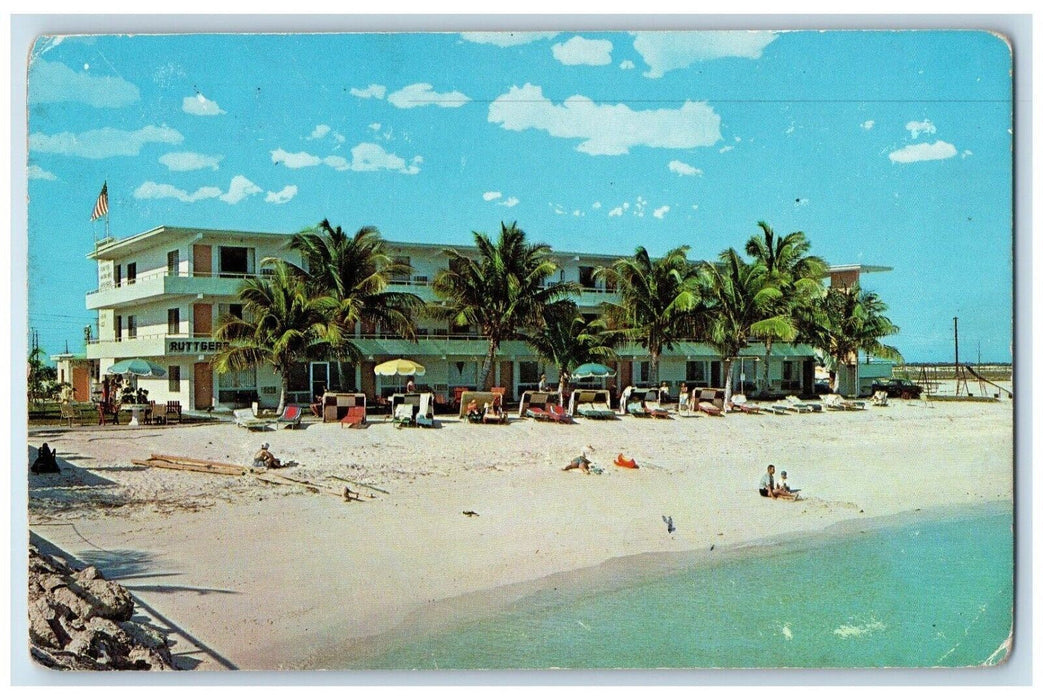 Ruttger's Key Motor Lodge Hotel Coffee Shop Marathon Shores Florida FL Postcard