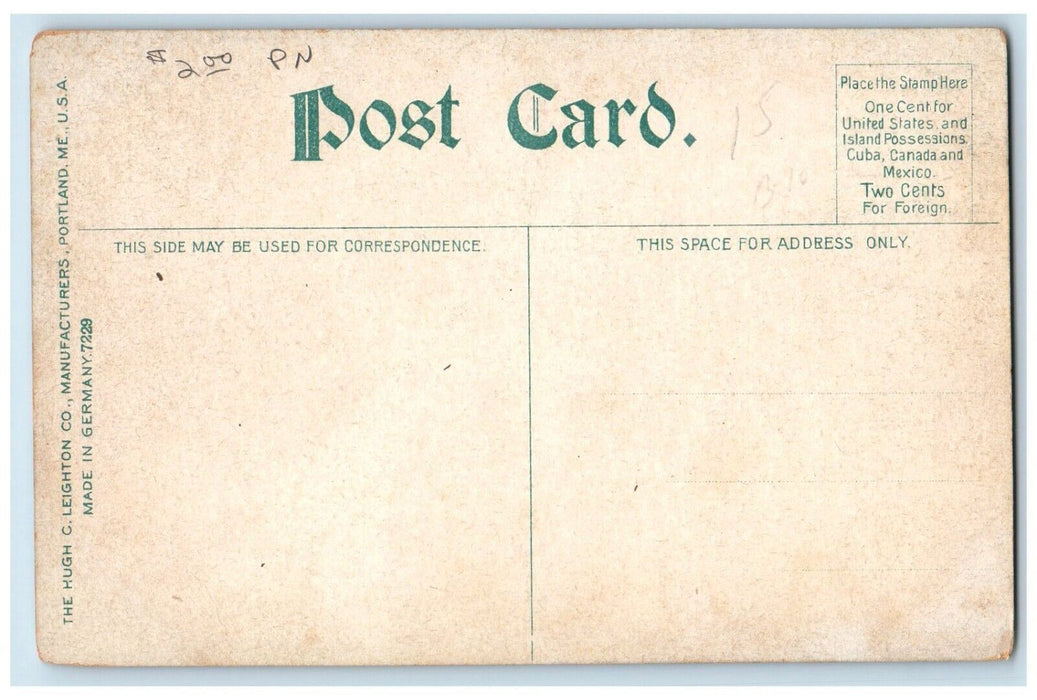 c1910's Old Tuft House Sycamore St. Somerville Massachusetts MA Antique Postcard