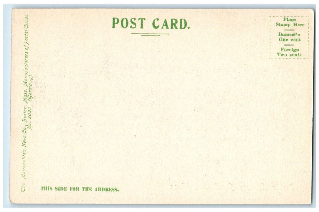 c1910's Public Library Building Front View Somerville Massachusetts MA Postcard