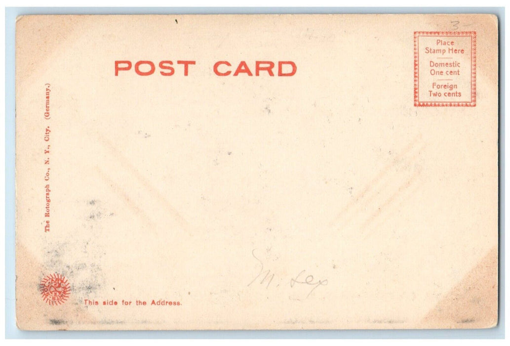c1905 City Hall Building Somerville Massachusetts MA, Rotograph Antique Postcard