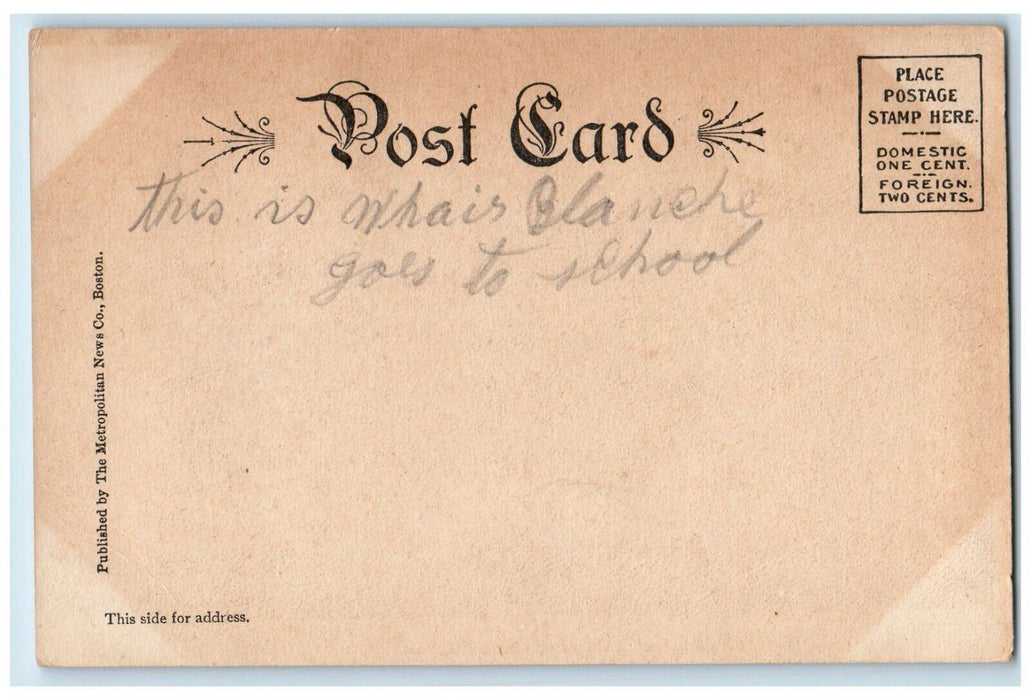 c1905 Martha Perry Lowe School Somerville Massachusetts MA Antique Postcard