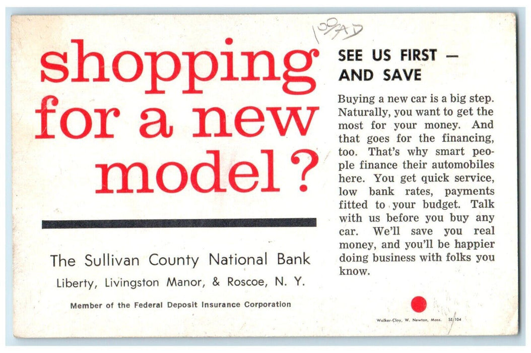 1907 Franklin Barrel Hood Automobile Car Hypoluxo FL Advertising Postcard
