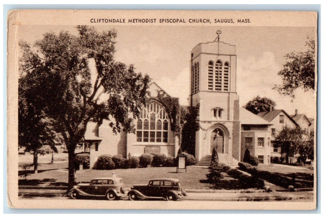 c1905 Cliftondale Methodist Episcopal Church Saugus Massachusetts MA Postcard
