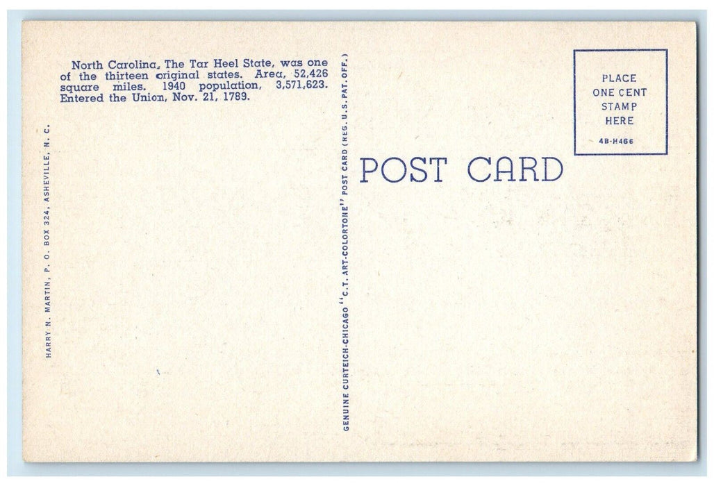 c1940 Greetings Ridgecrest Tar Hotel State Ridgecrest North Carolina NC Postcard