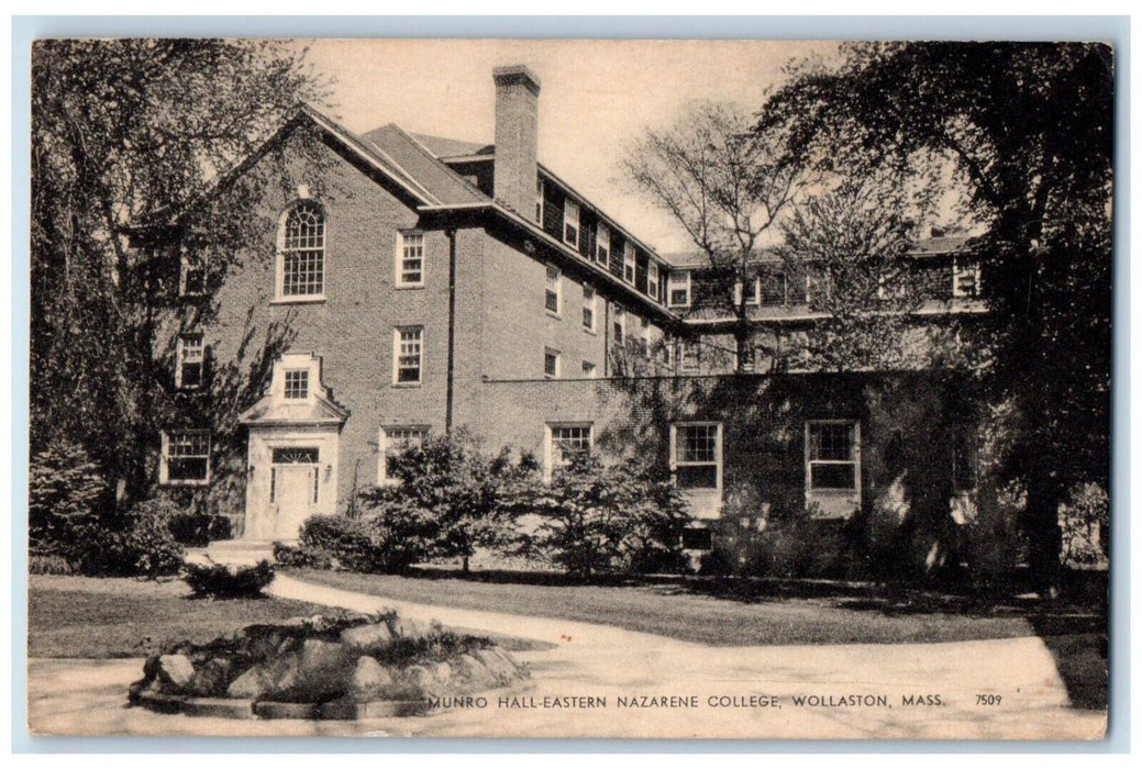 Monroe Hole Eastern Nazarene College Wollaston Massachusetts MA Vintage Postcard