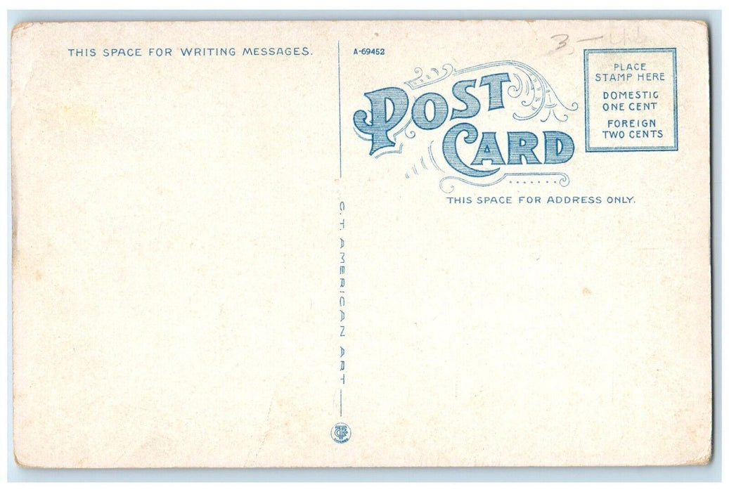 c1910's High School Campus Building Woburn Massachusetts MA Antique Postcard