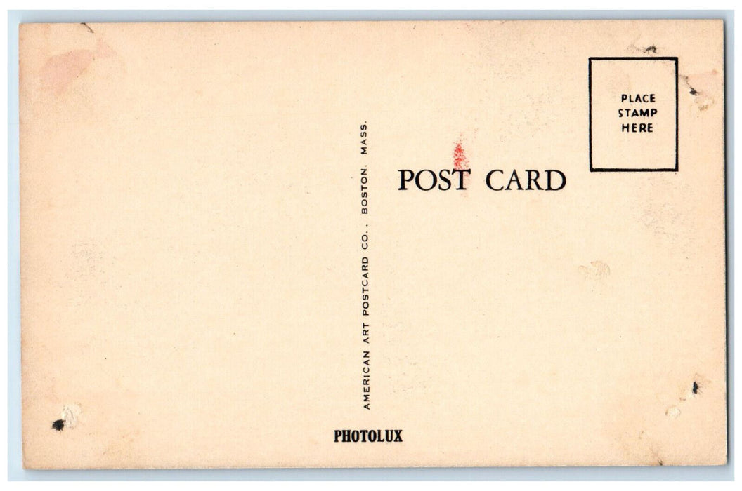 c1940's Town Hall Sharon Massachusetts MA Unposted Vintage Photolux Postcard