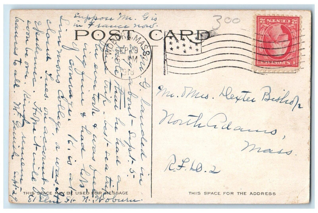 1910 Armory And Swedish Church Woburn Massachusetts MA Antique Postcard