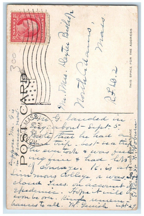 1910 Armory And Swedish Church Woburn Massachusetts MA Antique Postcard