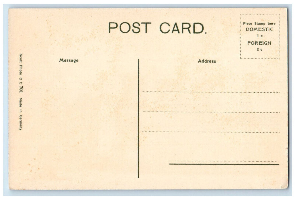 c1910 The Library Sunderland Massachusetts MA Antique Unposted Postcard