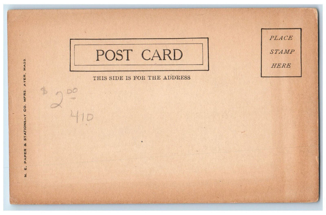 c1905 Unitarian Church Stow, Massachusetts MA Unposted Antique Postcard